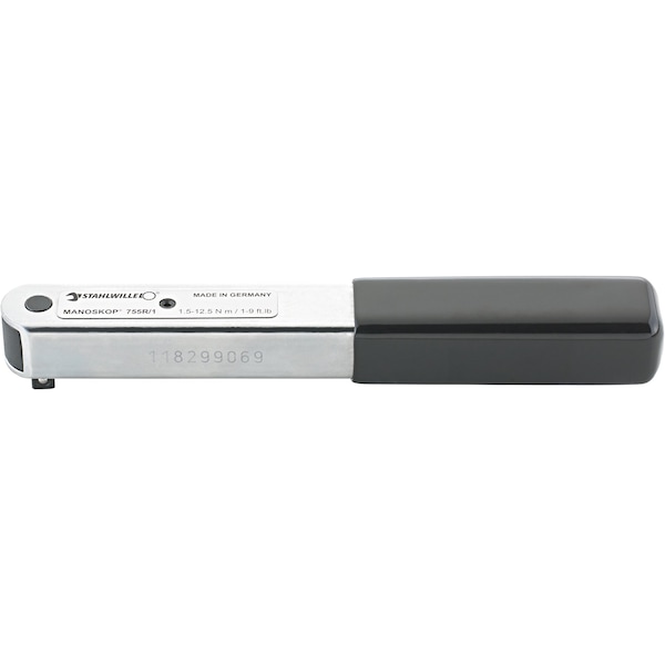 Series MANOSKOP torque wrench ratchet No.755R/1 1, 5-12, 5 Nm sq drive 1/4